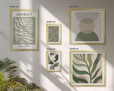 Decorațiune de perete set tablouri Modele abstracte de plante