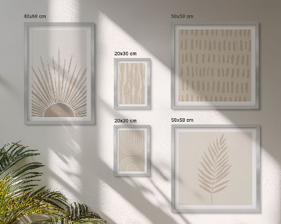Polyptic înrămat Decorațiuni elegante cu geometrie naturală