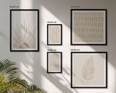 Polyptic înrămat Decorațiuni elegante cu geometrie naturală
