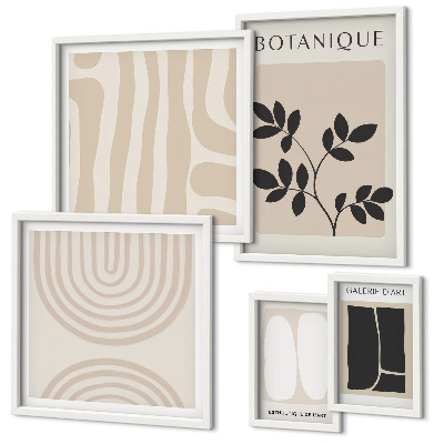 Decorațiune de perete set tablouri Grafică elegantă a plantelor
