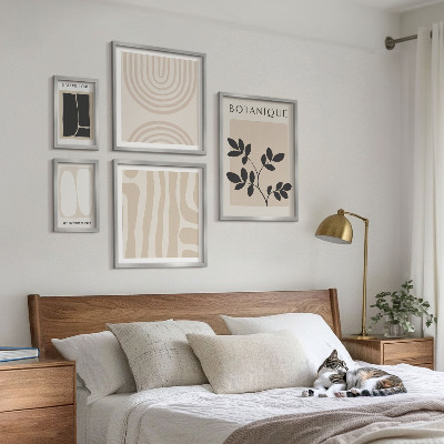 Decorațiune de perete set tablouri Grafică elegantă a plantelor