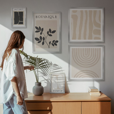 Decorațiune de perete set tablouri Grafică elegantă a plantelor