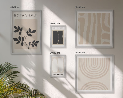 Decorațiune de perete set tablouri Grafică elegantă a plantelor