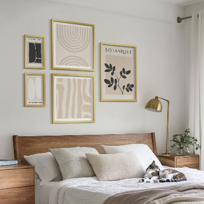 Decorațiune de perete set tablouri Grafică elegantă a plantelor