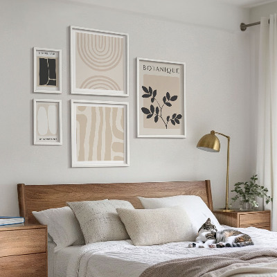 Decorațiune de perete set tablouri Grafică elegantă a plantelor