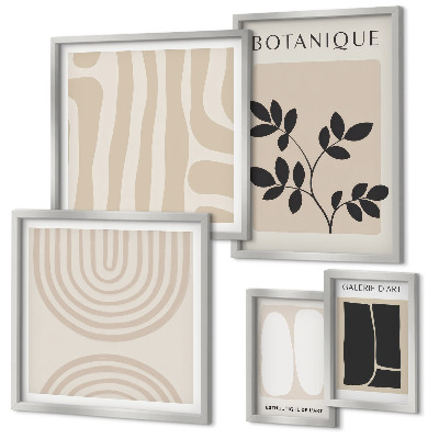 Decorațiune de perete set tablouri Grafică elegantă a plantelor