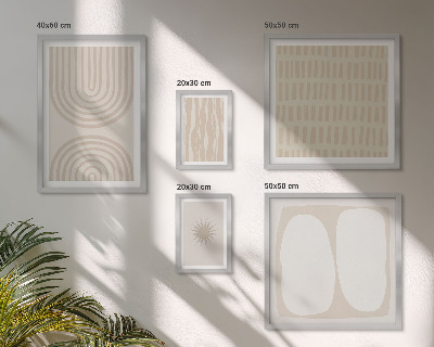 Decorațiune de perete set tablouri Forme abstracte elegante