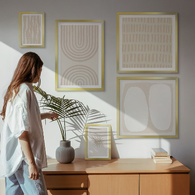 Decorațiune de perete set tablouri Forme abstracte elegante