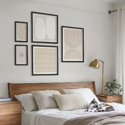 Decorațiune de perete set tablouri Forme abstracte elegante