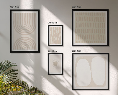 Decorațiune de perete set tablouri Forme abstracte elegante