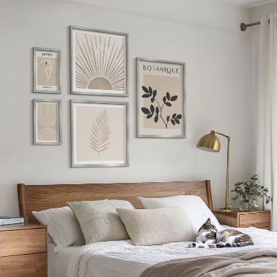 Decorațiune de perete set tablouri Decorațiuni geometrice florale elegante