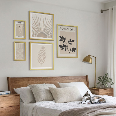 Decorațiune de perete set tablouri Decorațiuni geometrice florale elegante