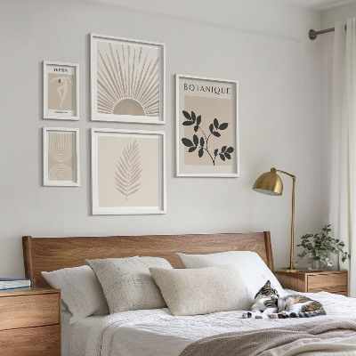 Decorațiune de perete set tablouri Decorațiuni geometrice florale elegante