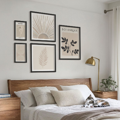 Decorațiune de perete set tablouri Decorațiuni geometrice florale elegante