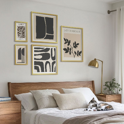 Decorațiune de perete set tablouri Grafică abstractă elegantă a naturii
