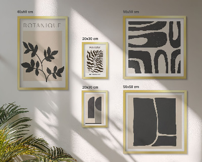 Decorațiune de perete set tablouri Grafică abstractă elegantă a naturii