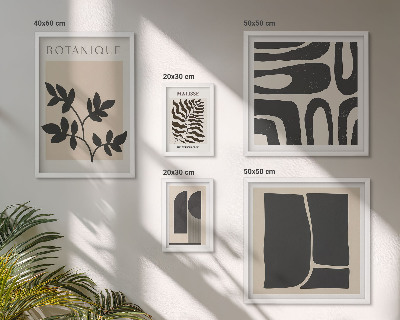 Decorațiune de perete set tablouri Grafică abstractă elegantă a naturii