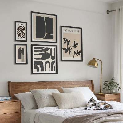Decorațiune de perete set tablouri Grafică abstractă elegantă a naturii