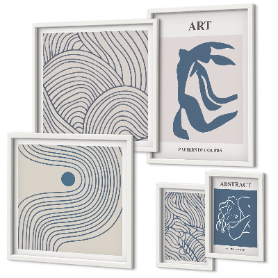 Polyptic înrămat Linii moderne abstracte