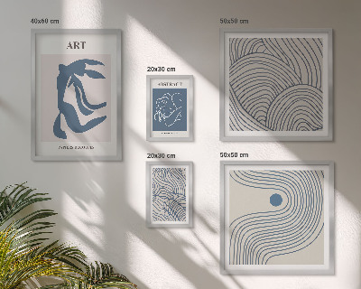 Polyptic înrămat Linii moderne abstracte