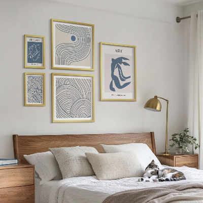 Polyptic înrămat Linii moderne abstracte