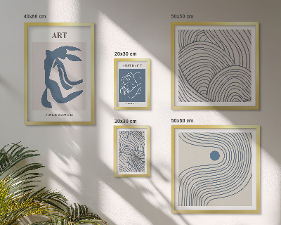 Polyptic înrămat Linii moderne abstracte