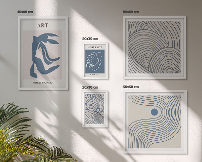 Polyptic înrămat Linii moderne abstracte