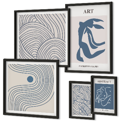 Polyptic înrămat Linii moderne abstracte