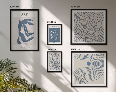 Polyptic înrămat Linii moderne abstracte