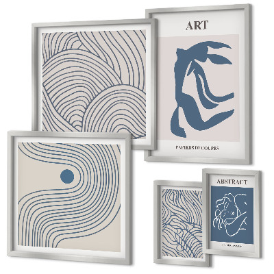 Polyptic înrămat Linii moderne abstracte