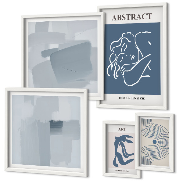 Decorațiune de perete set tablouri Abstracțiuni minimaliste elegante