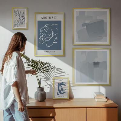 Decorațiune de perete set tablouri Abstracțiuni minimaliste elegante