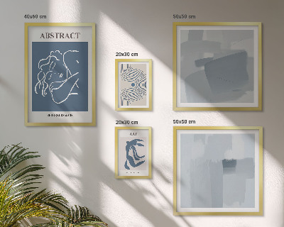 Decorațiune de perete set tablouri Abstracțiuni minimaliste elegante