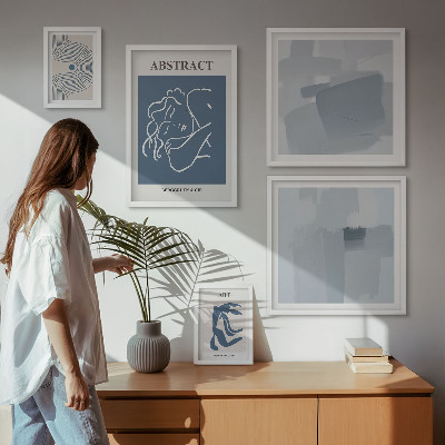 Decorațiune de perete set tablouri Abstracțiuni minimaliste elegante