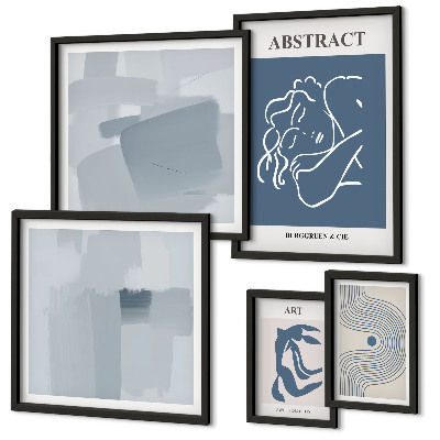 Decorațiune de perete set tablouri Abstracțiuni minimaliste elegante