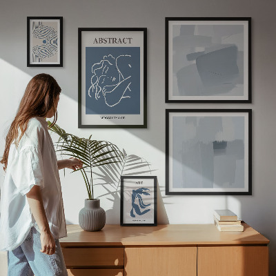 Decorațiune de perete set tablouri Abstracțiuni minimaliste elegante