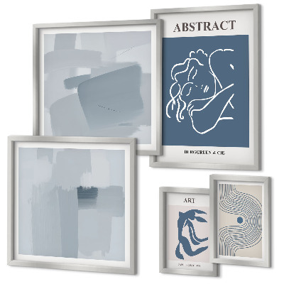 Decorațiune de perete set tablouri Abstracțiuni minimaliste elegante