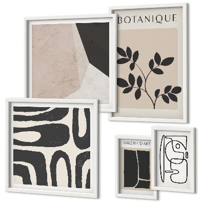 Decorațiune de perete set tablouri Grafică minimalistă elegantă