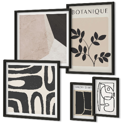 Decorațiune de perete set tablouri Grafică minimalistă elegantă