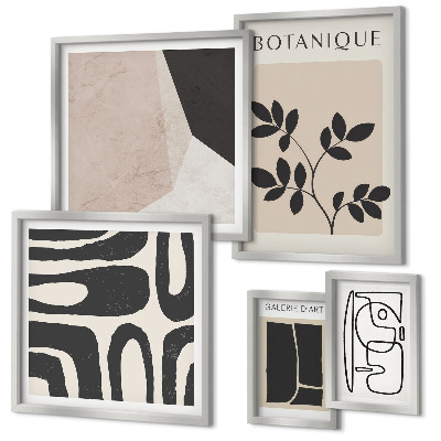 Decorațiune de perete set tablouri Grafică minimalistă elegantă