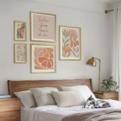 Polyptic înrămat Decorațiuni elegante cu flori din natură