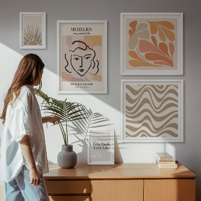 Decorațiune de perete set tablouri Stil abstract modern