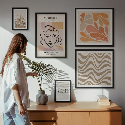 Decorațiune de perete set tablouri Stil abstract modern