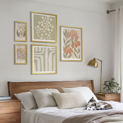 Polyptic înrămat Modele florale Londra Paris boho