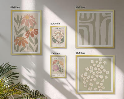 Polyptic înrămat Modele florale Londra Paris boho