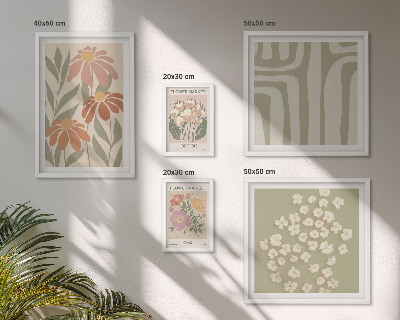 Polyptic înrămat Modele florale Londra Paris boho