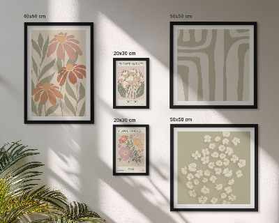 Polyptic înrămat Modele florale Londra Paris boho