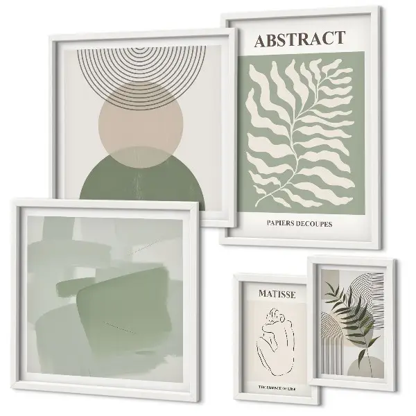 Set de tablouri decorative pentru perete compoziții elegante cu plante