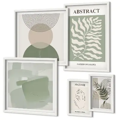 Set de tablouri decorative pentru perete compoziții elegante cu plante