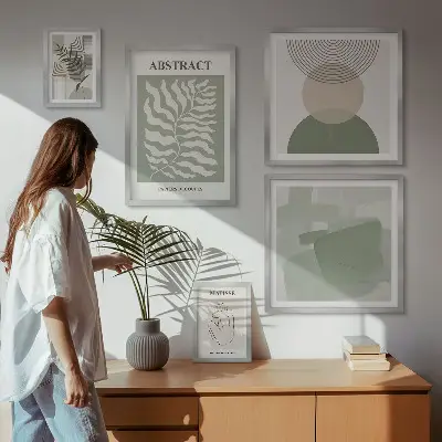 Set de tablouri decorative pentru perete compoziții elegante cu plante